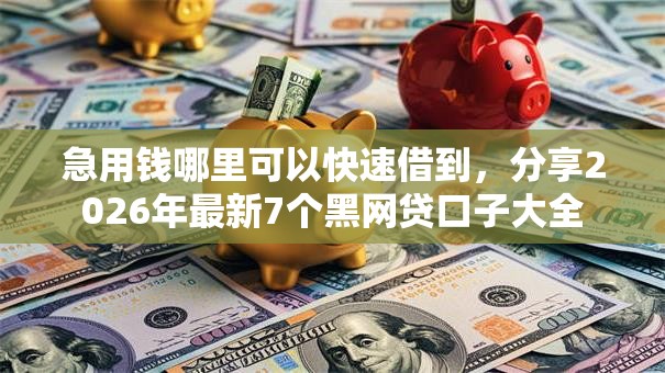 急用钱哪里可以快速借到，分享2026年最新7个黑网贷口子大全