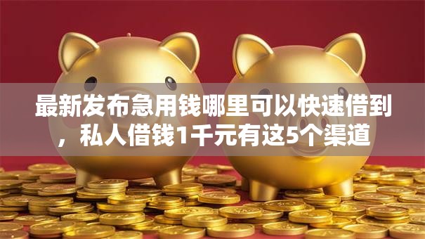 最新发布急用钱哪里可以快速借到，私人借钱1千元有这5个渠道