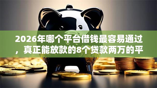2026年哪个平台借钱最容易通过，真正能放款的8个贷款两万的平台推荐
