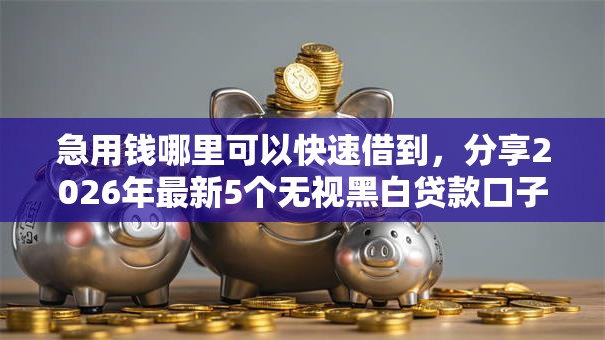 急用钱哪里可以快速借到，分享2026年最新5个无视黑白贷款口子