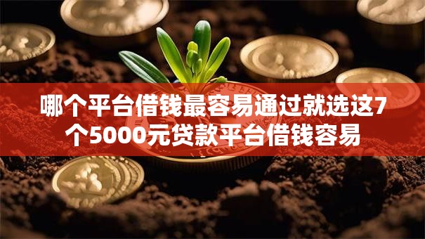 哪个平台借钱最容易通过就选这7个5000元贷款平台借钱容易 哪个平台借钱最容易通过就选这7个5000元贷款平台借钱容易