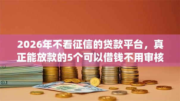 2026年不看征信的贷款平台,真正能放款的5个可以借钱不用审核的app推荐 2026年不看征信的贷款平台,真正能放款的5个可以借钱不用审核的app推荐