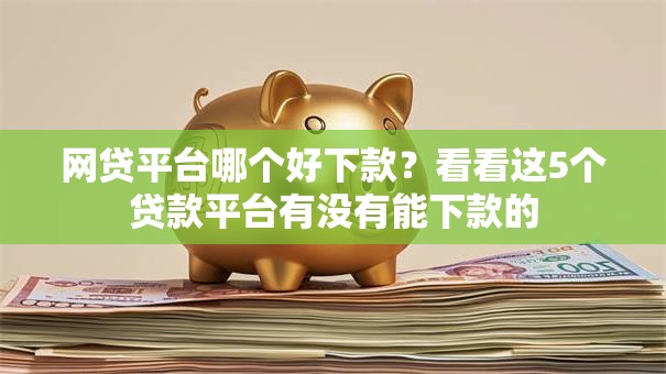 网贷平台哪个好下款？看看这5个贷款平台有没有能下款的