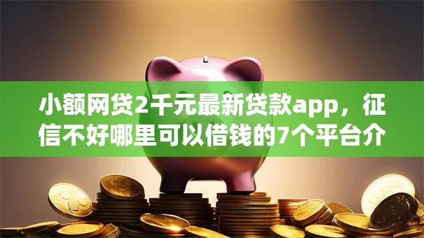 小额网贷2千元最新贷款app，征信不好哪里可以借钱的7个平台介绍