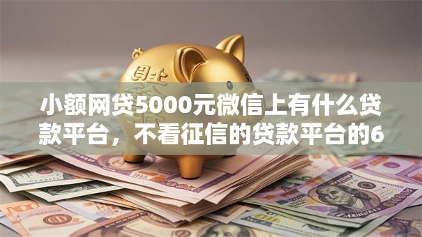 小额网贷5000元微信上有什么贷款平台，不看征信的贷款平台的6个平台介绍