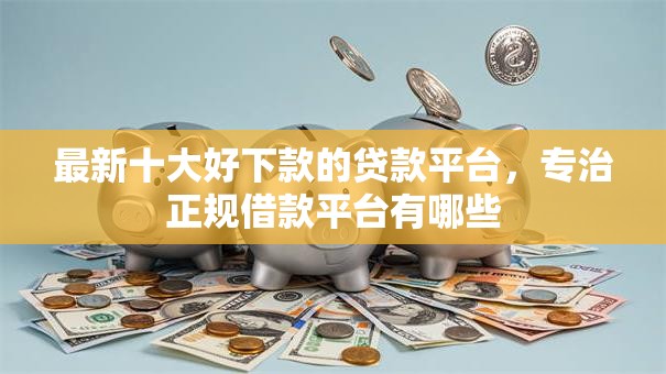 最新十大好下款的贷款平台，专治正规借款平台有哪些
