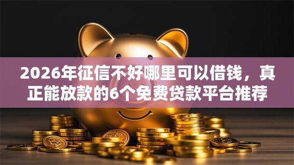2026年征信不好哪里可以借钱，真正能放款的6个免费贷款平台推荐