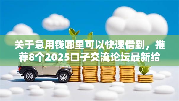 关于急用钱哪里可以快速借到，推荐8个2025口子交流论坛最新给你