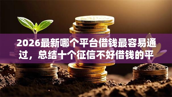 2026最新哪个平台借钱最容易通过，总结十个征信不好借钱的平台100%能借到！