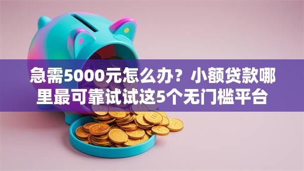 急需5000元怎么办？小额贷款哪里最可靠试试这5个无门槛平台
