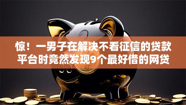 惊！一男子在解决不看征信的贷款平台时竟然发现9个最好借的网贷平台，事后分享了出来