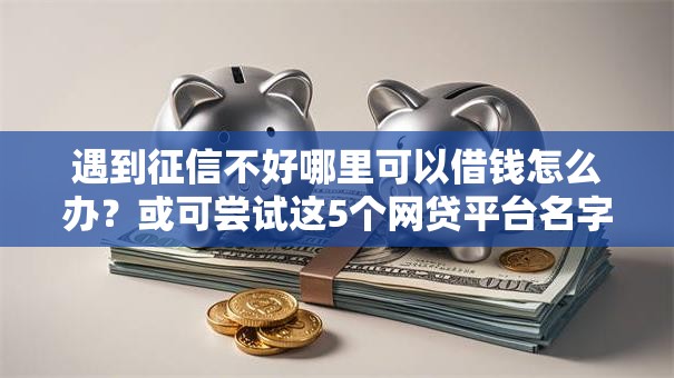 遇到征信不好哪里可以借钱怎么办？或可尝试这5个网贷平台名字大全列表
