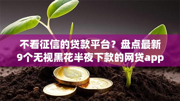 不看征信的贷款平台？盘点最新9个无视黑花半夜下款的网贷app