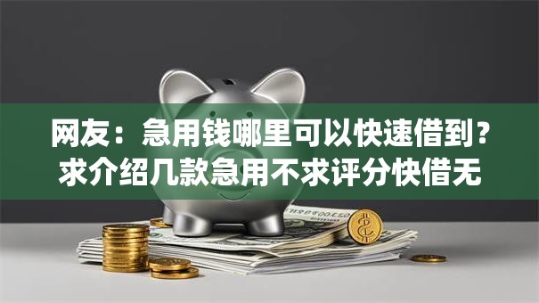 网友：急用钱哪里可以快速借到？求介绍几款急用不求评分快借无忧的app