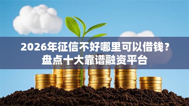 2026年征信不好哪里可以借钱?盘点十大靠谱融资平台 2026年征信不好哪里可以借钱?盘点十大靠谱融资平台