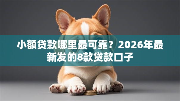 小额贷款哪里最可靠？2026年最新发的8款贷款口子