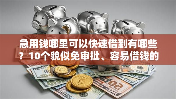 急用钱哪里可以快速借到有哪些?10个貌似免审批、容易借钱的平台合集 急用钱哪里可以快速借到有哪些?10个貌似免审批、容易借钱的平台合集