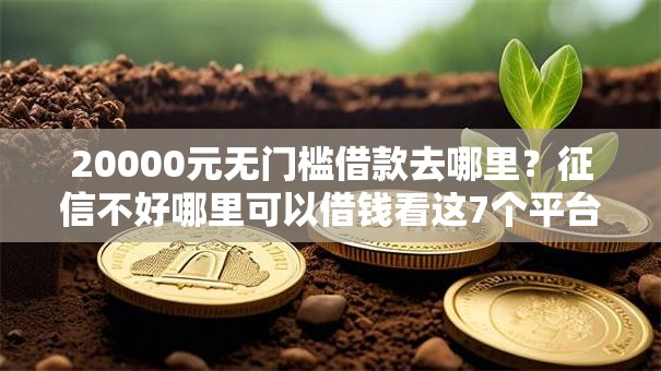 20000元无门槛借款去哪里?征信不好哪里可以借钱看这7个平台 20000元无门槛借款去哪里?征信不好哪里可以借钱看这7个平台