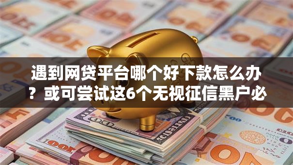 遇到网贷平台哪个好下款怎么办？或可尝试这6个无视征信黑户必下的贷款口子