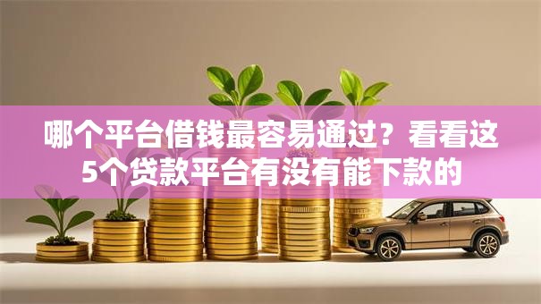 哪个平台借钱最容易通过？看看这5个贷款平台有没有能下款的