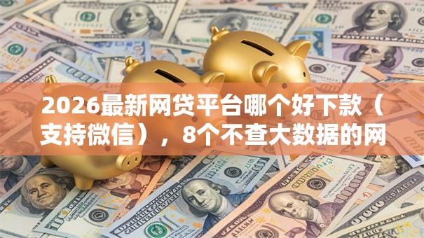 2026最新网贷平台哪个好下款（支持微信），8个不查大数据的网贷口子无私分享