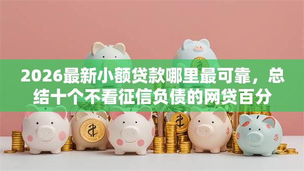 2026最新小额贷款哪里最可靠，总结十个不看征信负债的网贷百分百下款软件！