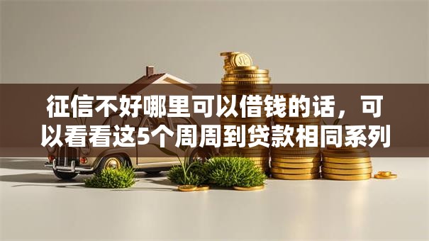 征信不好哪里可以借钱的话，可以看看这5个周周到贷款相同系列的平台