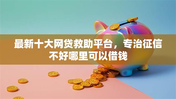 最新十大网贷救助平台，专治征信不好哪里可以借钱