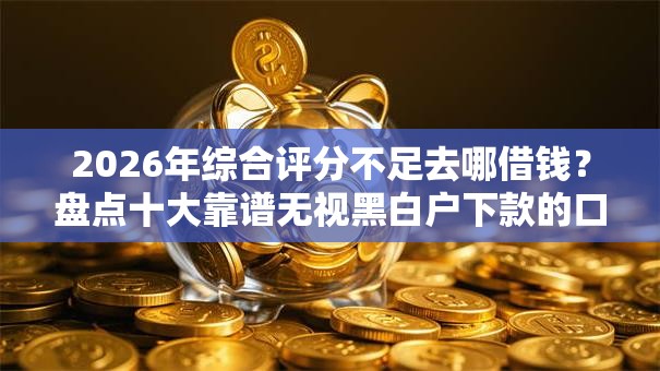 2026年综合评分不足去哪借钱？盘点十大靠谱无视黑白户下款的口子