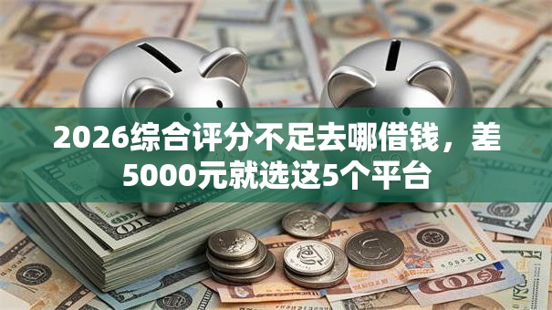 2026综合评分不足去哪借钱，差5000元就选这5个平台