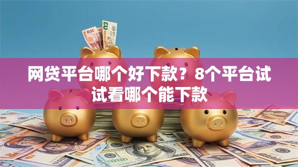 网贷平台哪个好下款？8个平台试试看哪个能下款