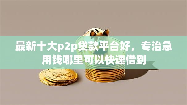 最新十大p2p贷款平台好，专治急用钱哪里可以快速借到