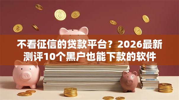 不看征信的贷款平台？2026最新测评10个黑户也能下款的软件