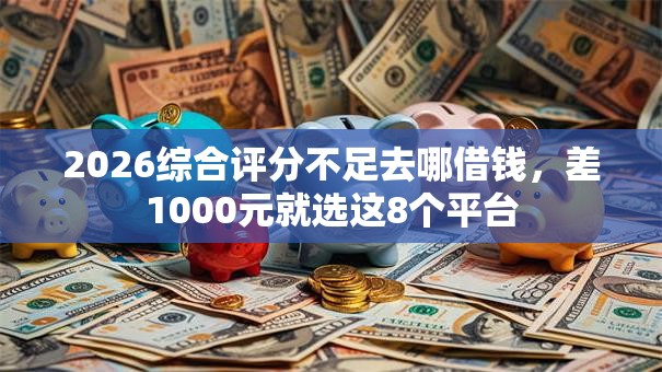 2026综合评分不足去哪借钱，差1000元就选这8个平台