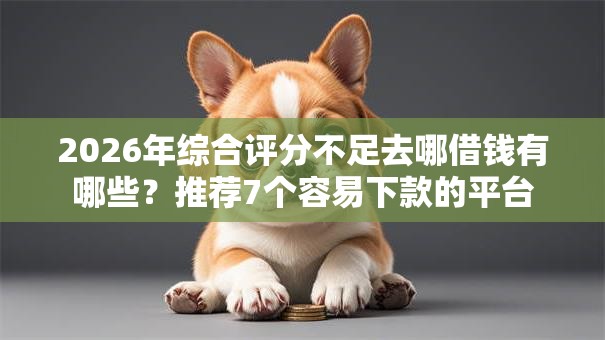 2026年综合评分不足去哪借钱有哪些？推荐7个容易下款的平台