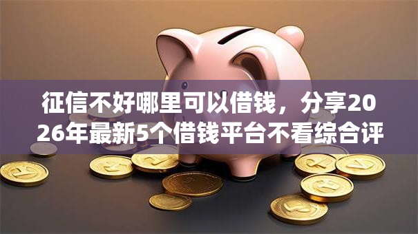 征信不好哪里可以借钱，分享2026年最新5个借钱平台不看综合评估的app