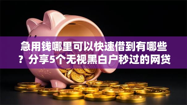 急用钱哪里可以快速借到有哪些？分享5个无视黑白户秒过的网贷