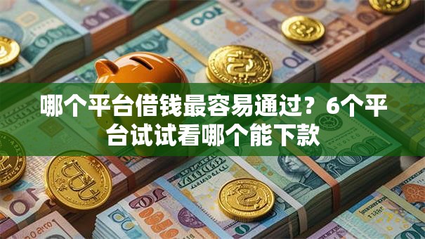 哪个平台借钱最容易通过？6个平台试试看哪个能下款