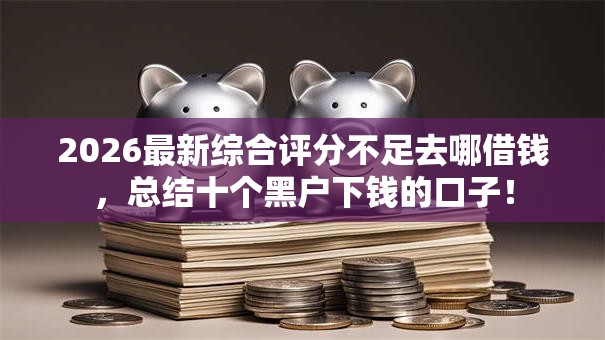 2026最新综合评分不足去哪借钱，总结十个黑户下钱的口子！