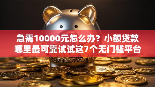 急需10000元怎么办？小额贷款哪里最可靠试试这7个无门槛平台