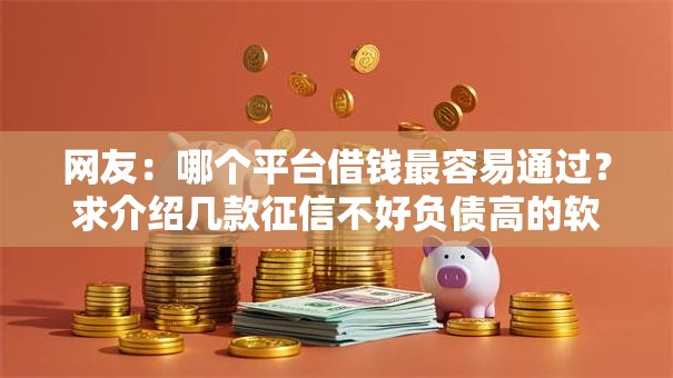 网友：哪个平台借钱最容易通过？求介绍几款征信不好负债高的软件