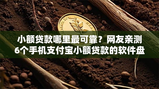 小额贷款哪里最可靠？网友亲测6个手机支付宝小额贷款的软件盘点