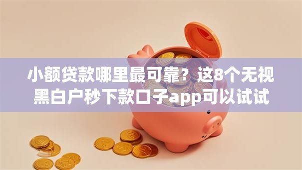 小额贷款哪里最可靠？这8个无视黑白户秒下款口子app可以试试