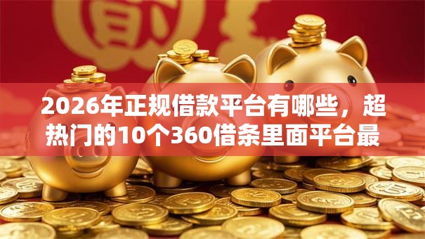 2026年正规借款平台有哪些，超热门的10个360借条里面平台最好推荐