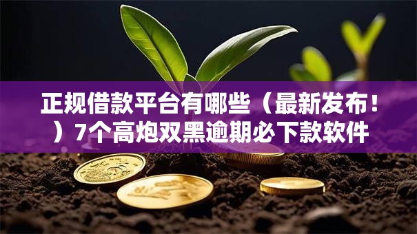 正规借款平台有哪些（最新发布！）7个高炮双黑逾期必下款软件