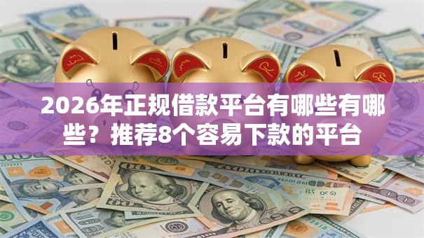 2026年正规借款平台有哪些有哪些？推荐8个容易下款的平台