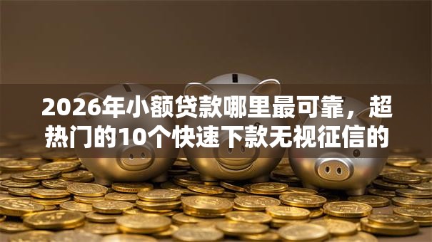2026年小额贷款哪里最可靠，超热门的10个快速下款无视征信的口子推荐