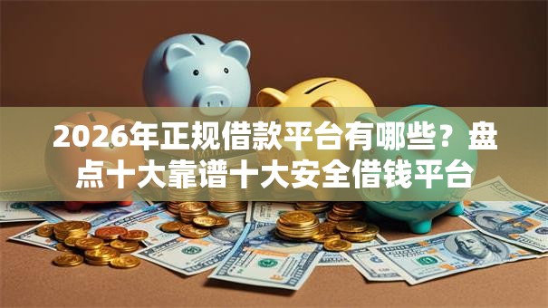 2026年正规借款平台有哪些？盘点十大靠谱十大安全借钱平台