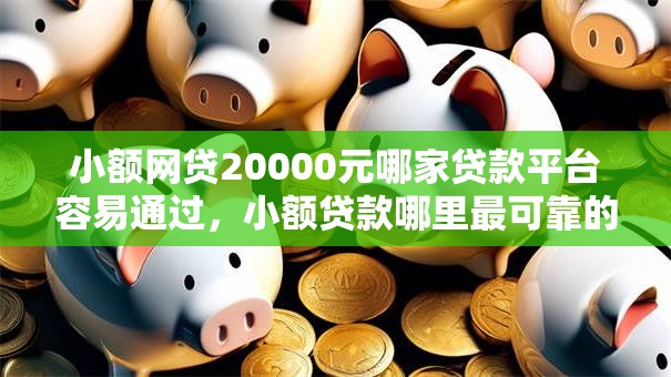 小额网贷20000元哪家贷款平台容易通过，小额贷款哪里最可靠的5个平台介绍