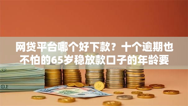 网贷平台哪个好下款？十个逾期也不怕的65岁稳放款口子的年龄要求